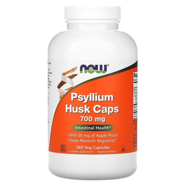 NOW Foods NU Fødevarer, Psyllium Husk Caps, 700 mg , 360 Veg kapsler on Productcaster.