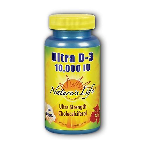 Nature's Life Ultra D-3, 10.000 UI, 100 Softgels (confezione da 2) on Productcaster.