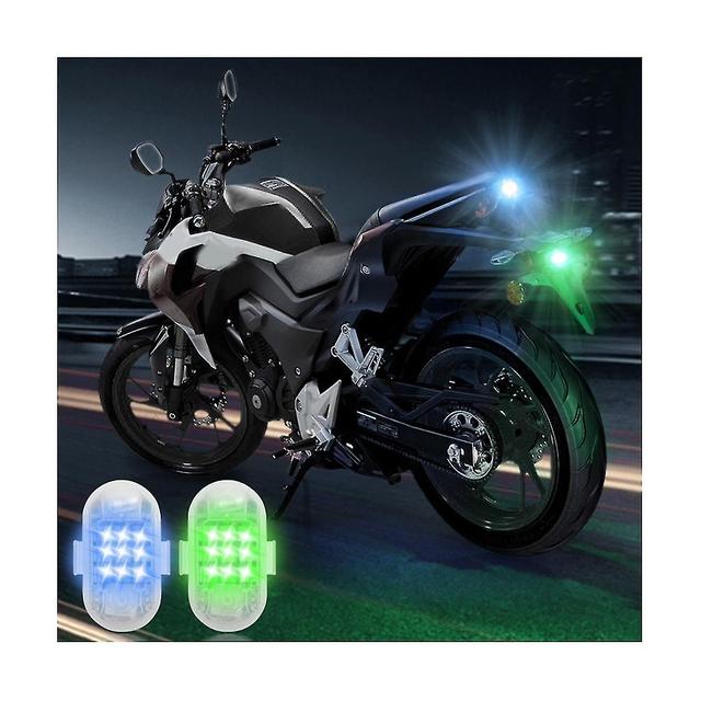 2pcs Wireless Remote Led Strobe para bicicleta coche scooter anti-Warnin on Productcaster.