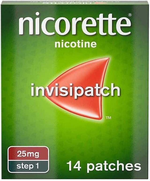 Nicorette Step 1 invisi 25mg Pflaster 14 Nikotinpflaster - Raucherentwöhnungshilfe on Productcaster.