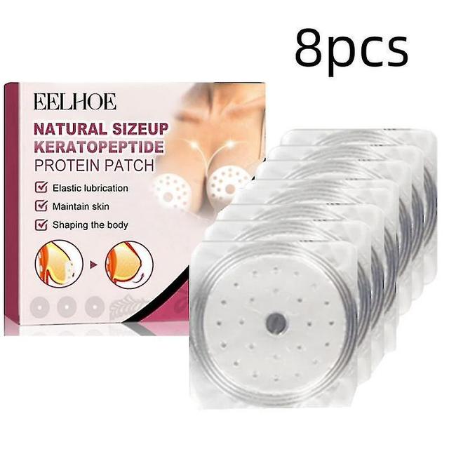 4/8/12pcs Breast Enhancement Patch Keratopeptide Protein Breast Augmentation Firming Pad Natural Che 8pcs on Productcaster.