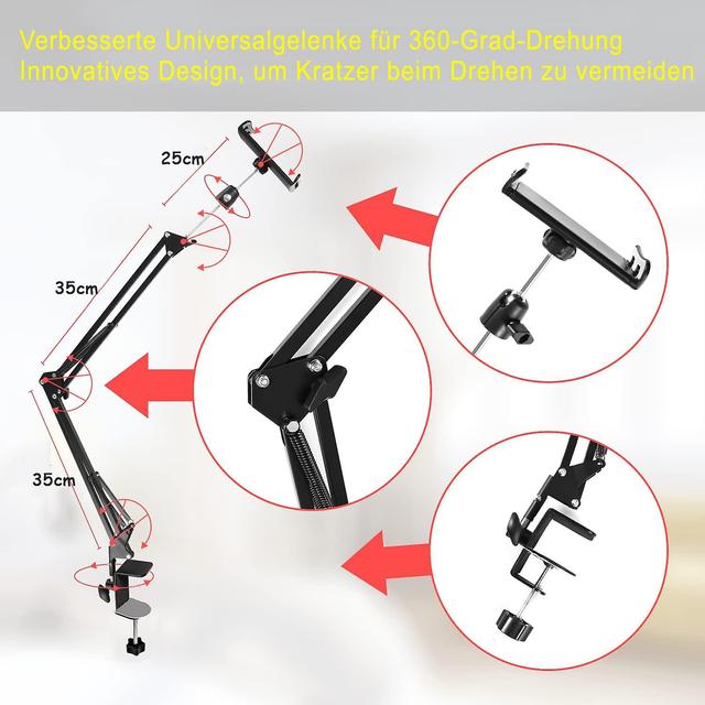 Xxmbd Tablet-Stnder fr Bett Tablet-Stnder Bett-Tablet-Stnder Stnder 360-Grad-Dreh on Productcaster.