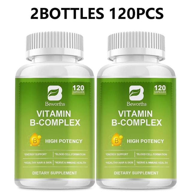 Tib Vitamin B Complex - B Group Vitamin Whole Food Supplements B1, B2, B6, B12- Used For Stress, Energy, And Immune Support Tib 2Bottles 120PCS on Productcaster.