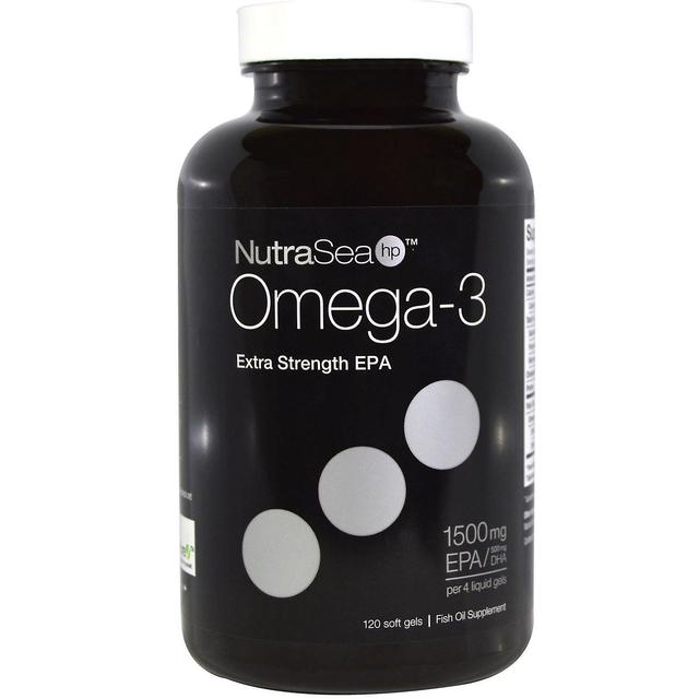 Ascenta, NutraSea hp, Omega-3, Extra Strength EPA, Lemon Flavor, 120 Softgels on Productcaster.