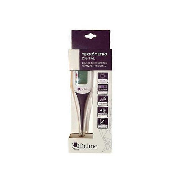 Introducing the dr. line digital thermometer with flexible tip - the ultimate temperature monitoring solution! on Productcaster.