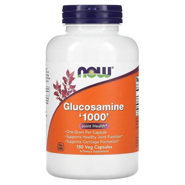 NOW Foods NOW Alimentos, Glucosamina 1000, 180 Veg Cápsulas on Productcaster.