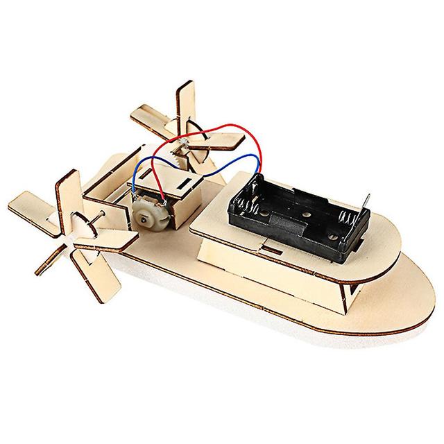 Wooden Assembled Ship Toys Kindergarten Ship Teaching Model Electric Power Helicopter Model Ming Ship on Productcaster.