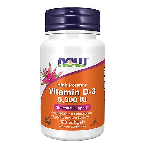 Now Foods Witamina D3,5000 IU,120 softgels (Opakowanie 3) on Productcaster.