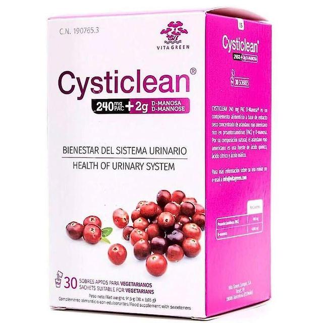 Cysticlean 240mg PAC plus 2g D-Mannose Sachets 30 on Productcaster.