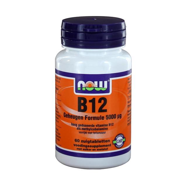 B12 Geheugen Formule 5000 μg (60 zuigtabs) - NOW Foods on Productcaster.