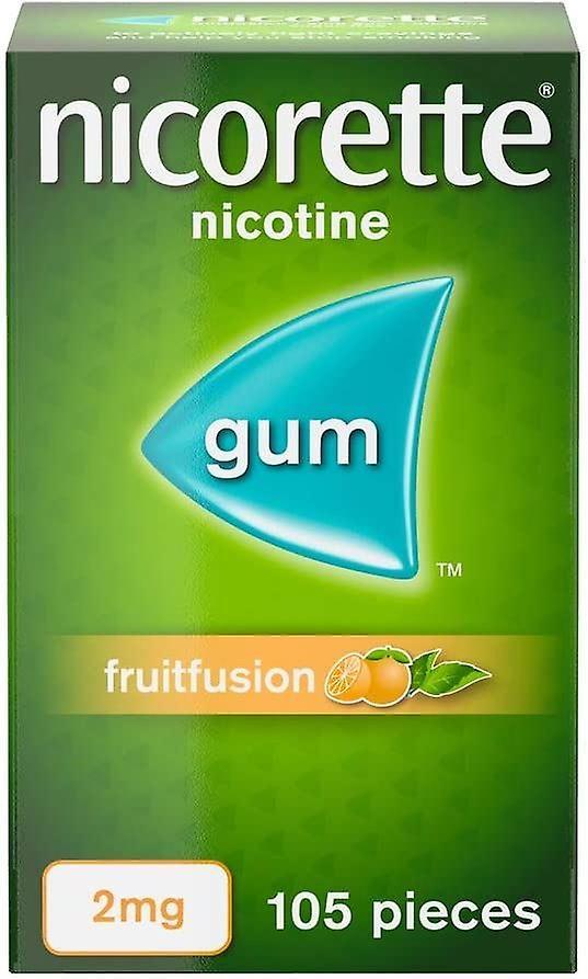 Nicorette Fruitfusion 2 mg Gum Nicotine 105-Pieces - Quit Smoking Aid on Productcaster.