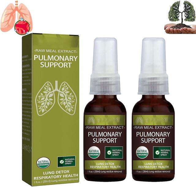 Herbal Lung Cleansing Spray, Organic Lung Health Supplement, Respiratory Support Detox Lung Cleanse Mist Promotes Lung Health - 30ml 2pcs - 60ml on Productcaster.