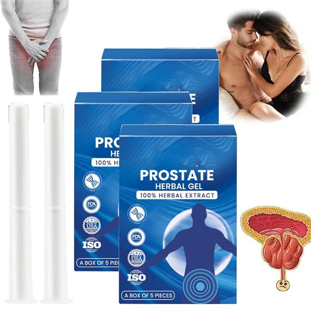 HOH Natural Prostate Herbal Gel, Prostate Natural Herbal Gel, Prostate Health Products For Men, Recover Prostate Health And Vitality 3Box - 15pcs on Productcaster.