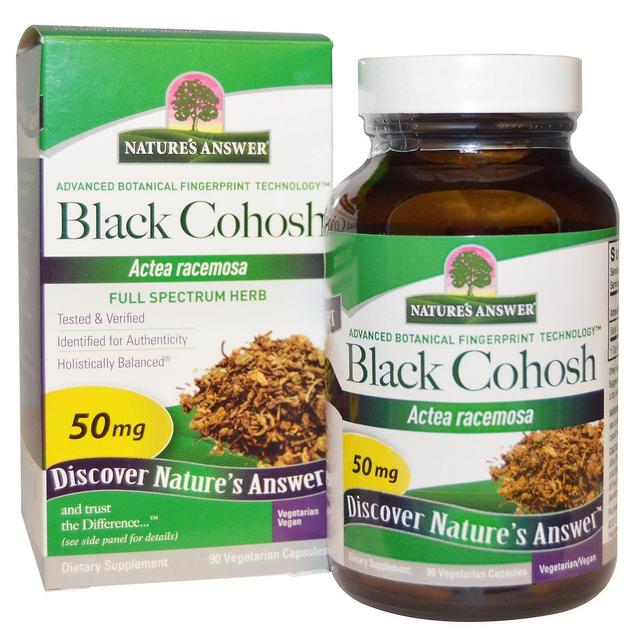 Nature's Answer, Black Cohosh, Full Spectrum Herb, 50 mg, 90 Vegetarian Capsules on Productcaster.