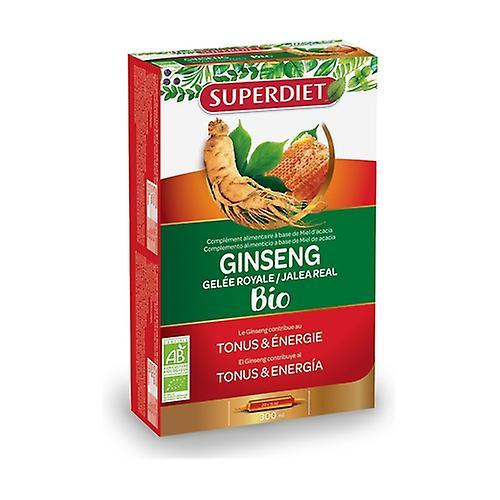 Super Diet Ginseng Royal Jelly Bio 20 ampoules of 15ml on Productcaster.