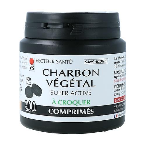 Vecteur Sante Vegetable charcoal 500mg 200 tablets of 500mg on Productcaster.