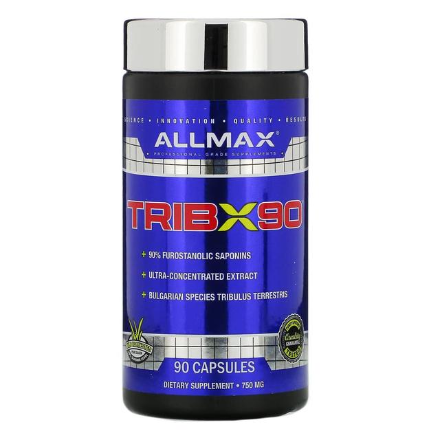 ALLMAX, TribX90, Ultra-Concentrated Bulgarian Tribulus, 90% Furostanolic Saponins, 750 mg, 90 Capsul on Productcaster.