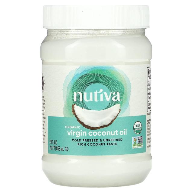 Nutiva, ekologisk jungfrukokosolja, 29 fl oz (858 ml) on Productcaster.