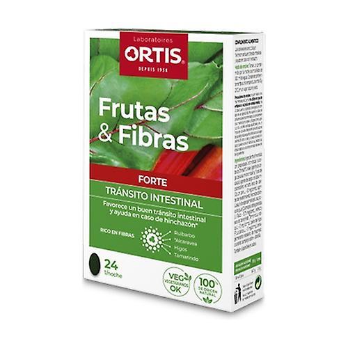 Ortis Fruits & Fibers Forte Intestinal Transit 24 tablets on Productcaster.