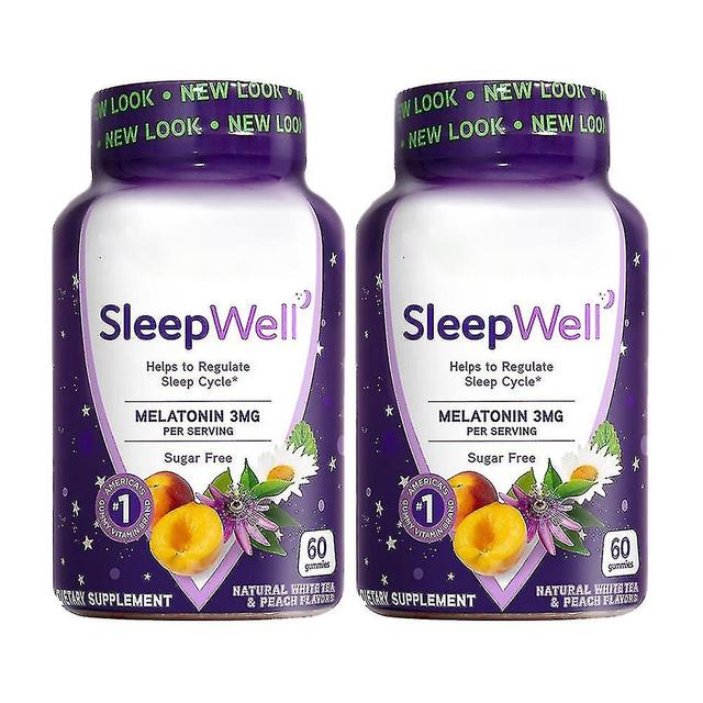 2 Pack Adult Sleep Support Melatonin Gummies, 60 Gummies on Productcaster.