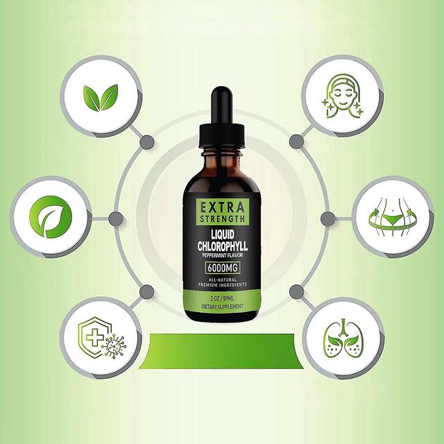 Chlorophyll All-Natural Extract Liquid Drops Water Soluble Mint Improve Health (rui) on Productcaster.