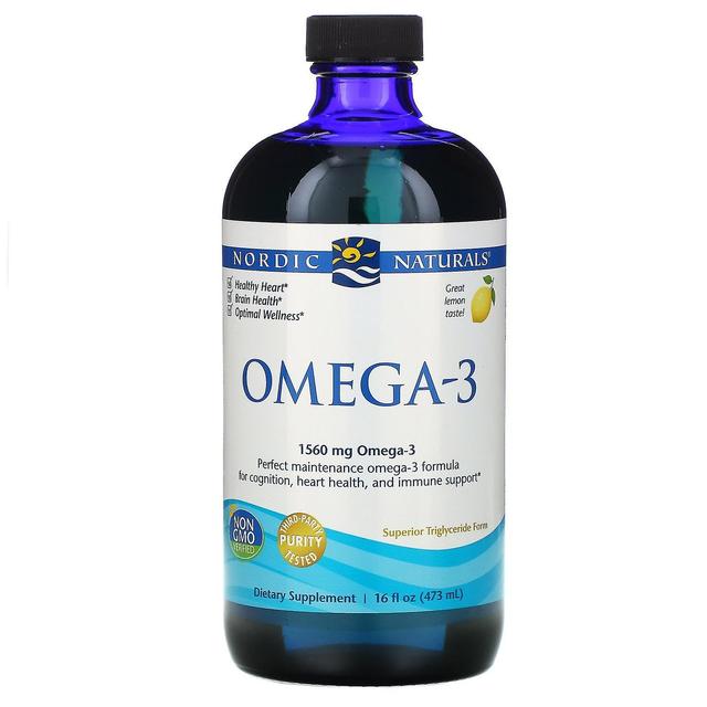 Nordic Naturals, Omega-3, Cytryna, 1,560 mg, 16 fl oz (473 ml) on Productcaster.