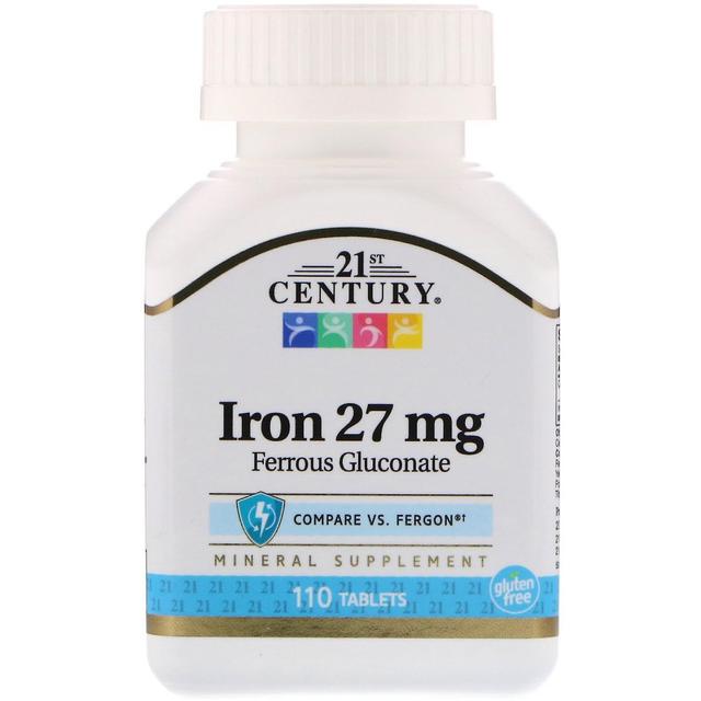 21st Century, Iron, 27 mg, 110 Tablets on Productcaster.