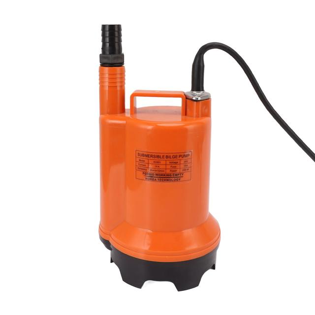 Submersible Bilge Pump Electric Portable Water Pump for Pool Tub Garden Pond Draining 24V DC 240W on Productcaster.