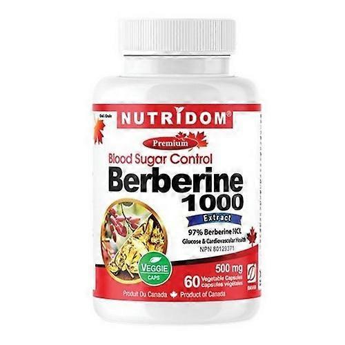 Nutridom Berberin 1000 ekstrakt, 60 VegCaps on Productcaster.