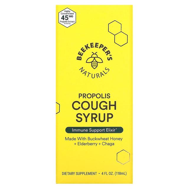 Beekeepers Naturals Beekeeper's Naturals, Propolis Cough Syrup, 4 fl oz (118 ml) on Productcaster.