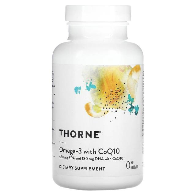 Thorne Research, Omega-3 with CoQ10, 90 Gelcaps on Productcaster.