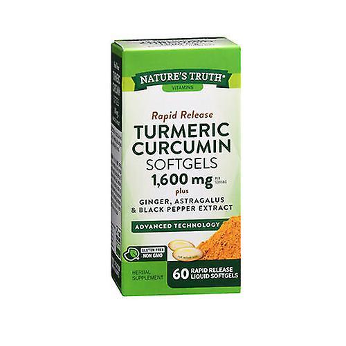 Nature's Truth Rapid Release Turmeric Curcumin,1600 Mg,60 Tabs (Pack of 1) on Productcaster.