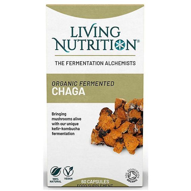 Living Nutrition Living Ernæring Økologisk Fermenteret Chaga Caps 60 (LN2103) on Productcaster.