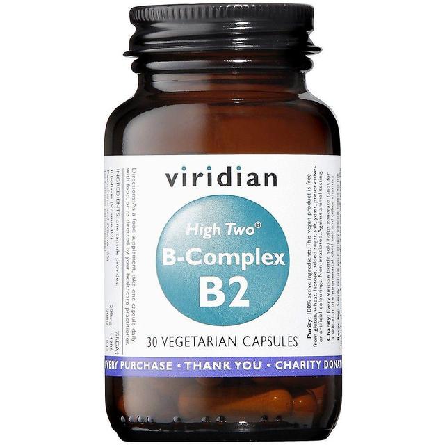 Viridian HIGH TWO Vitamin B2 with B-Complex Veg Caps 30 (235) on Productcaster.