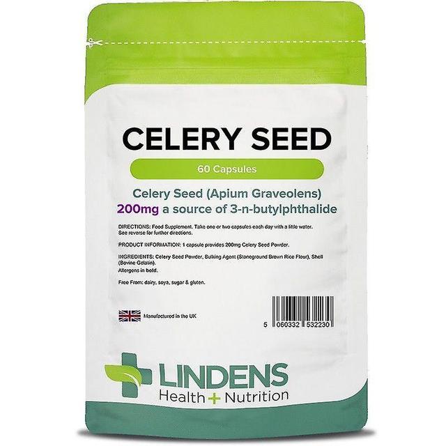 Lindens Celery Seed 200mg Capsules 60 (2230) on Productcaster.