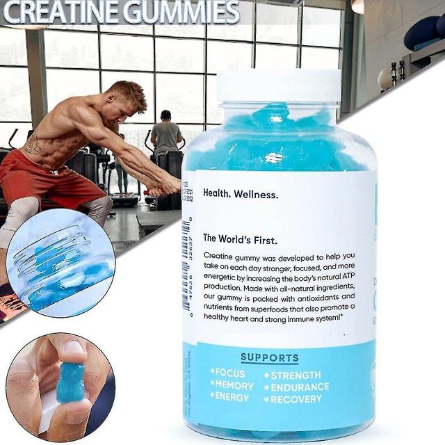 Creatine Gummies For Muscle Growth And Strength Workout Recovery, Natural Gummies, 3PCS on Productcaster.