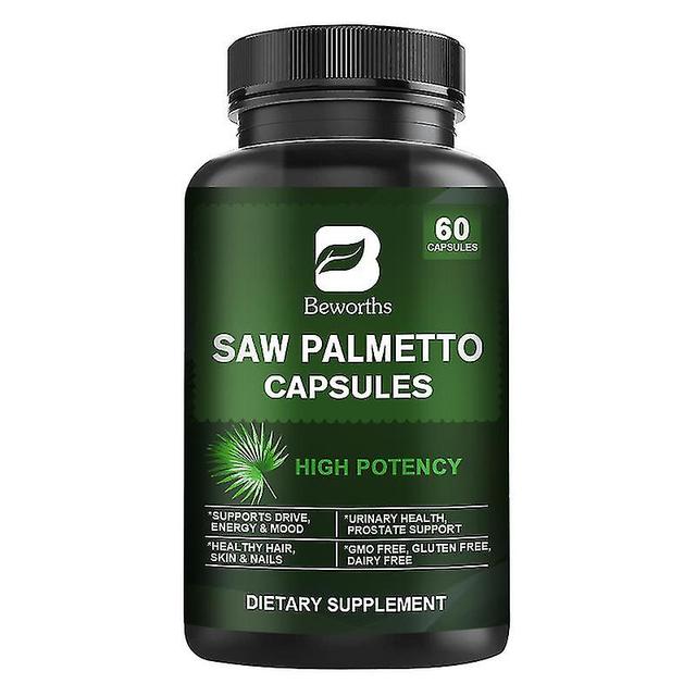 Guoguo Saw Palmetto Vegetarian Pills Supplement Supports Prostate And Urinary Health Natural Performance Booster For Men And Women 60 pills on Productcaster.