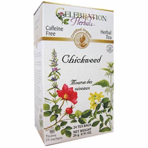 Celebration Herbals Organic Chickweed Herb Tea, 24 Bags (Pack of 2) on Productcaster.