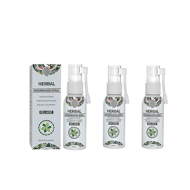 3pcs Natural Herbal Hemorrhoids Spray Natural Herbal Hemorrhoids Spray 30ml on Productcaster.