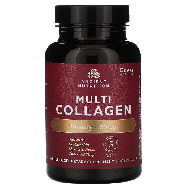 Dr. Axe / Ancient Nutrition, Multi Collagen, Beauty + Sleep, 90 Capsules on Productcaster.