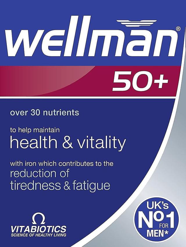 30x Vitabiotiká Wellman tablety 50+ pánske vitamíny minerály - 3 balenia pre 2 on Productcaster.