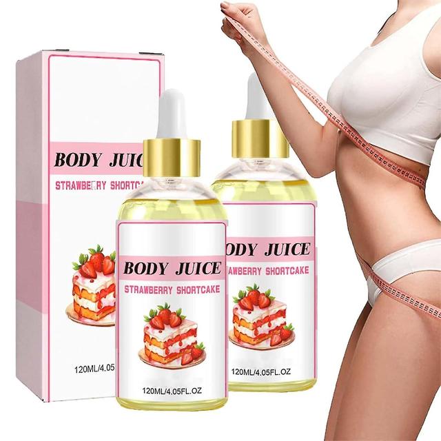 Body Juice Oil, Body Juice Oil Strawberry Shortcake, Strawberry Scented Handcrafted Natural Perfume Strawberry Body Oil Moisturizing For Women 2pcs on Productcaster.