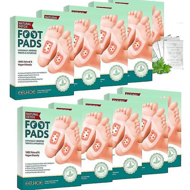 10-100pcs Natural Ingredients Detox Foot Patches,organic Bamboo Vinegar Detox Foot Pads Improves Sleep Quality,easy To Use on Productcaster.