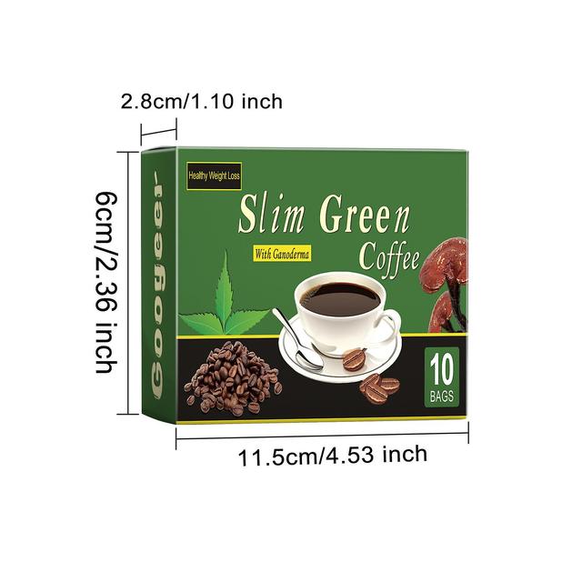 Slimming Green Coffee Bean, Green Coffee Bean Supplements, Antioxidants, Metabolism Boost, Detox 10bags-3pack on Productcaster.