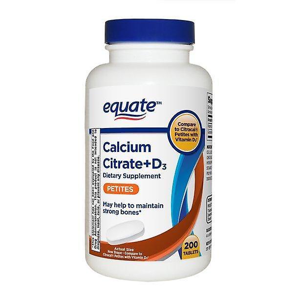 Equate calcium citrate+d3 petites tablets, 200 count on Productcaster.