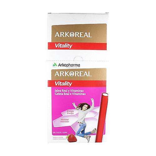 Arkopharma Arkoreal Vitality Kids - Royal Jelly + Strawberry Flavor Vitamins 50 bars of 25g (Strawberry) on Productcaster.