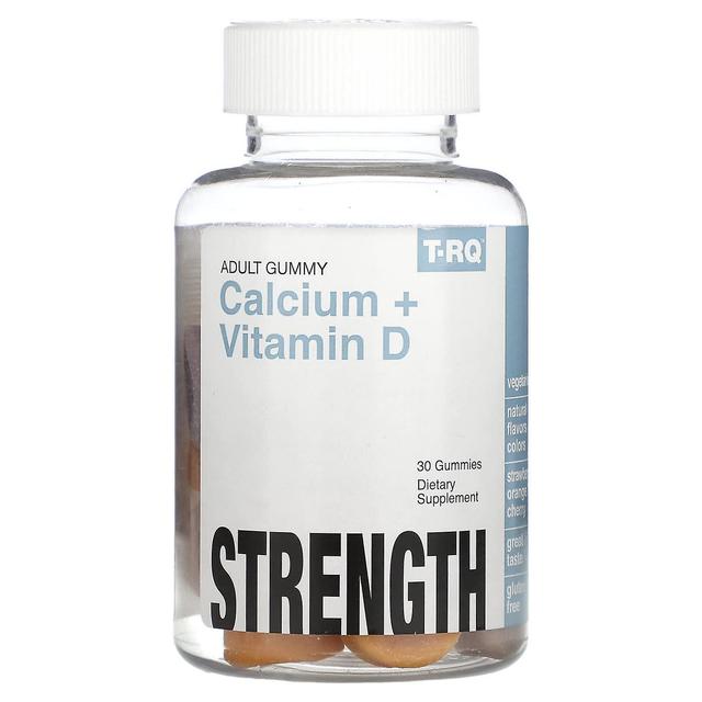 T-RQ, Adult Gummy, Calcium + Vitamin D, Strawberry, Orange, Cherry, 30 Gummies on Productcaster.