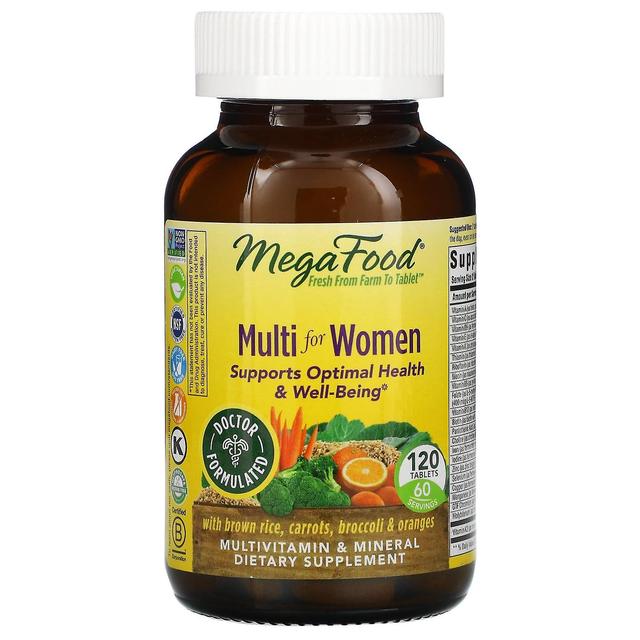 MegaFood, Multi for Women, 120 Tablets on Productcaster.