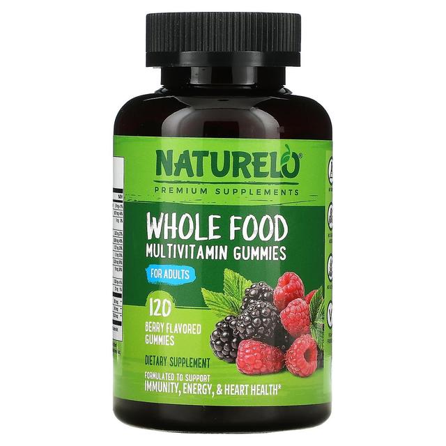 NATURELO, Whole Food Multivitamin Gummies For Adults, Berry, 120 Gummies on Productcaster.