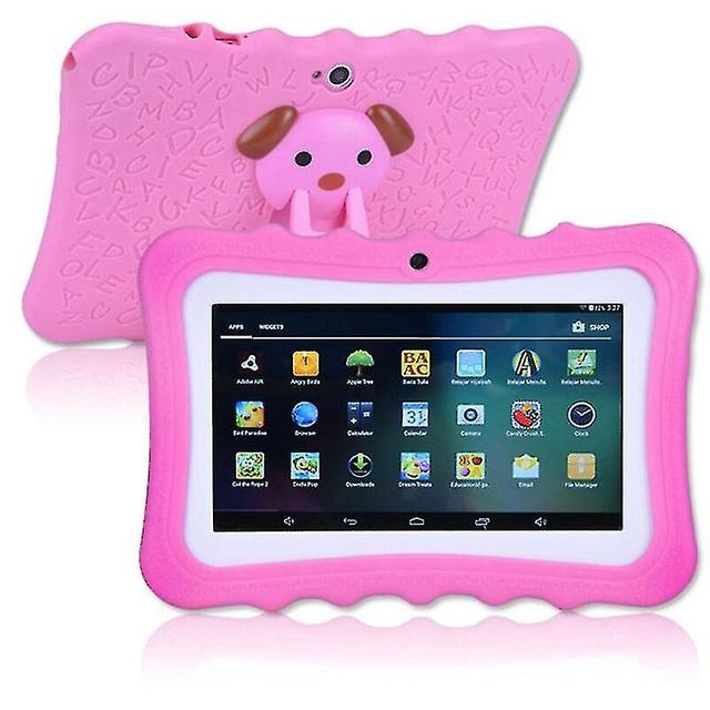 7" Kids Tablet Compatible Android Tablet Pc 8gb Rom 1024*600 Resolution Wifi Kids Tablet Pc, Pink on Productcaster.